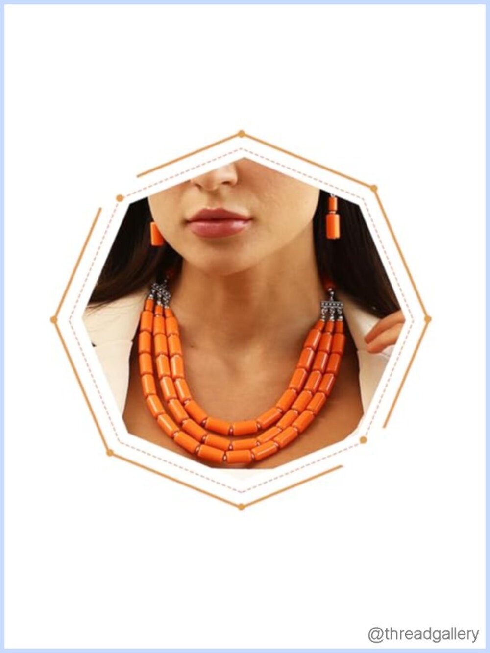 Pearl Strand Necklace and Earrings Jewelry Set for Women
